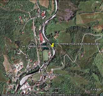 BACINO Localizzazione cartografica Foto aerea Mappa Informazioni per raggiungere la stazione Percorrendo la Strada Statale