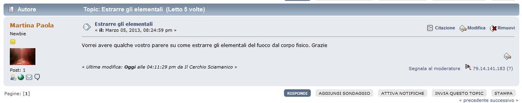 Se trovate già un topic relativo ad un argomento di vostro interesse, potete leggere la discussione in atto e inserirvi ponendo domande o rispondendo pubblicando un vostro post.