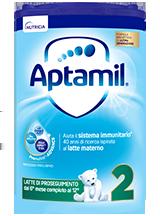 644 Aptamil 2 Polvere Latte di proseguimento: dal 6 mese compiuto al 12 LA FORMULA APTAMIL DI ULTIMA GENERAZIONE IN UNA NUOVA CONFEZIONE DESCRIZIONE In NUTRICIA abbiamo oltre 120 anni di esperienza