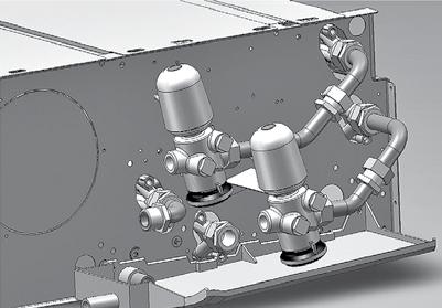 addizionale Valvola a 2 vie per batteria addizionale e kit di montaggio.