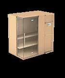 56 57 Cuna Sauna Sauna completa di / Specifications Misure disponibili / Available sizes Mestolo in legno