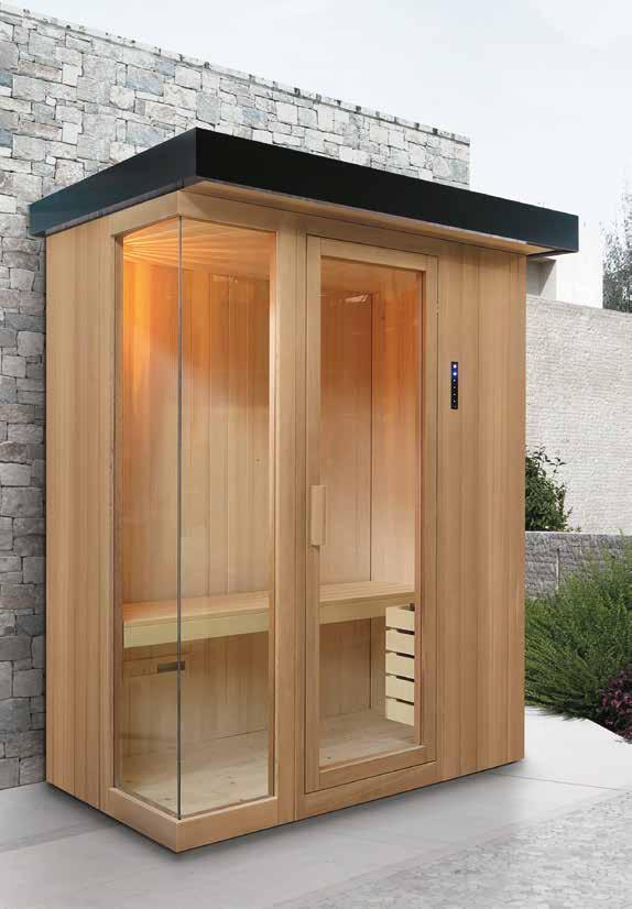 66 67 Outdoor Sauna Possibili realizzazioni a progetto di saune per esterno.