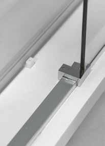 White Gemini Scorrevole - Sliding doors Box doccia con tetto per hammam o ambienti