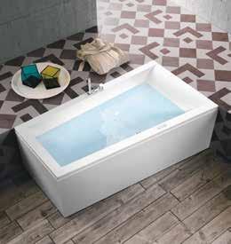 The Mode bathtubs have enticing lines and