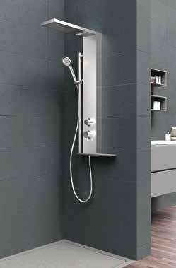 Il benessere è assicurato, anche nella semplicità. The shower column is minimal in design but maximal in functionality.