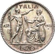 20 Lire 1928 VI Roma  673