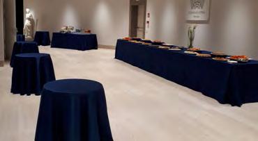 tavolo AREA CATERING O ESPOSITIVA Lo Spazio40 assieme al Foyer possono ospitare gli allestimenti di servizi di catering o