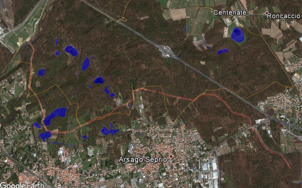 Realizzazione di un metanodotto nei Comuni di Arsago Seprio, Somma Lombardo e Besnate La scelta del tracciato (5,8 km) è stata effettuata preliminarmente e congiuntamente esaminando diverse