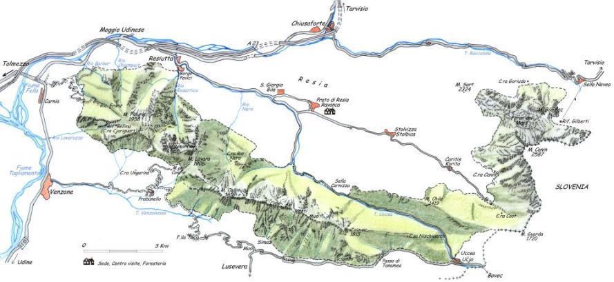 Parte del Canin è compreso nel Parco Naturale Regionale delle