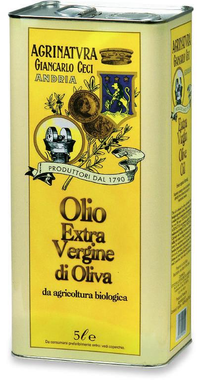 Olio extravergine di oliva in latta 5 litri