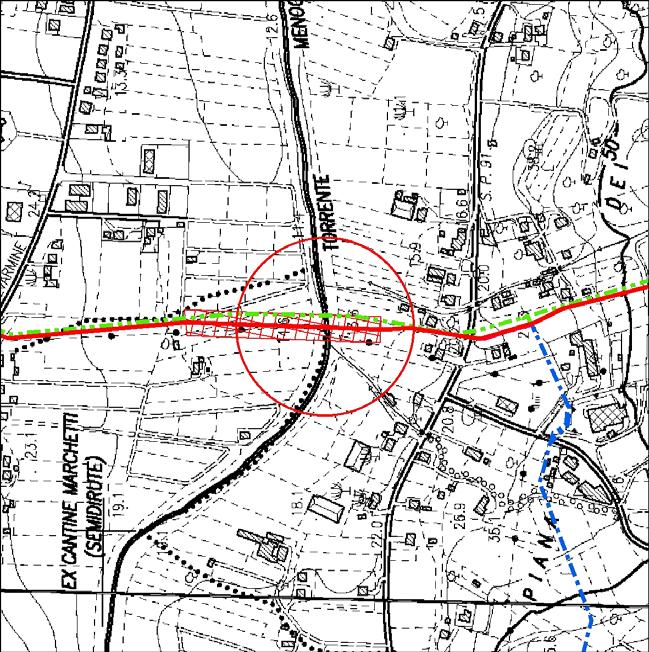 Metodologia realizzativa dell' attraversamento Il corso d'acqua sarà attraversato dalla linea principale mediante posa con metodologia trenchless.