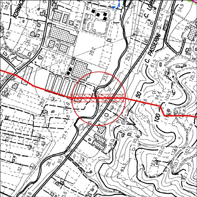 Metodologia realizzativa dell' attraversamento Il corso d'acqua sarà attraversato dalla linea principale mediante posa con metodologia trenchless.