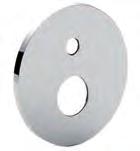018 / L.120 x h.190 mm Wall plate with gaskets for concealed shower mixer (2 outlets) for art. 018 / L.120 x h.190 mm ZPIA086.