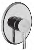 . Miscelatore incasso doccia con: piastra 115X140 mm attacchi 1/2 G Concealed shower mixer with: wall plate
