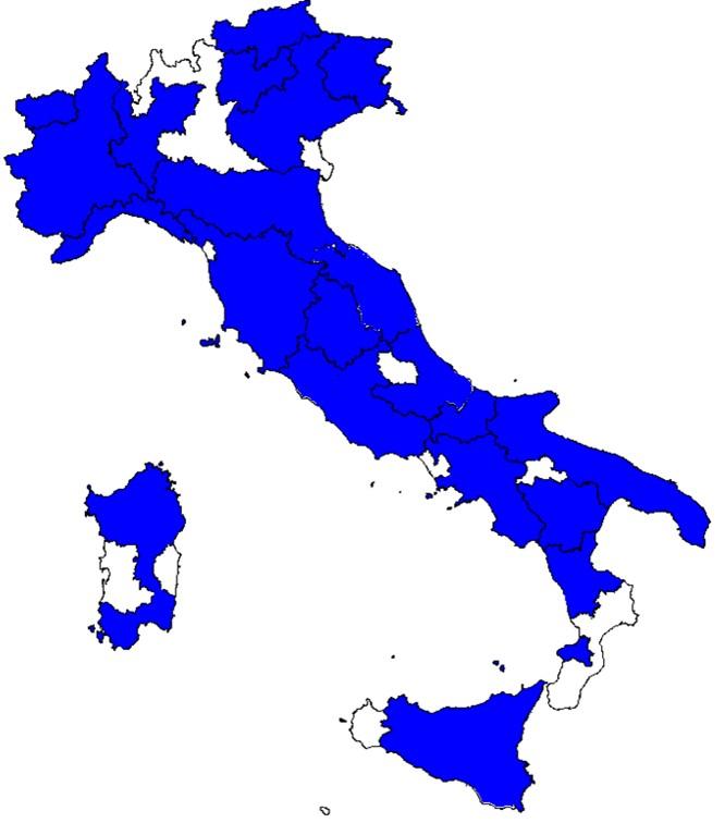 La raccolta dati 2007-09 - 126/148 ASL di tutte le Regioni/P.A. partecipano (copertura pari all'85% della popolazione italiana di 18-69 anni) - Interviste 2007-09: 98.