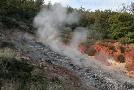 continuando lungo putizze e fumarole,