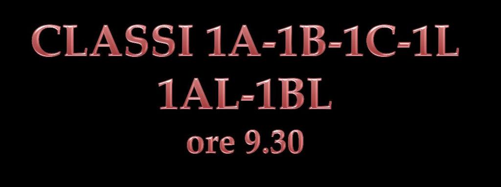 Al termine gli studenti degli altri indirizzi si recano nelle proprie classi per: Presentazione della scuola e