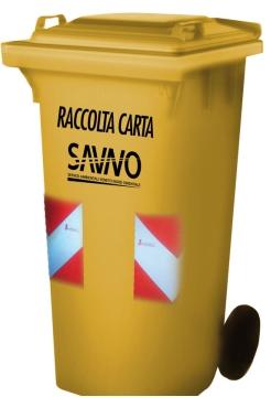 A partire dal 1 luglio prossimo i sacchetti finora usati per la raccolta di CARTA CARTONE TETRAPACK verranno sostituiti da un bidone carrellato da 120 litri di colore giallo.