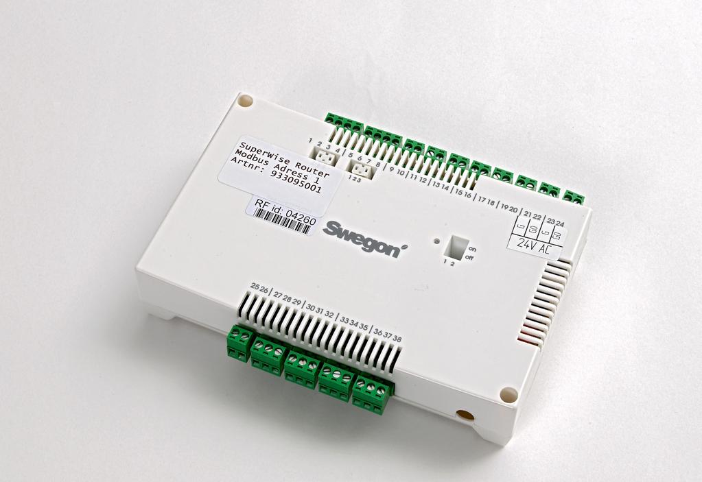 Unità di comunicazione interna per Modbus Forwarding Caratteristiche salienti Consente le comunicazioni interne tra Super WISE (Gateway) e le unità ambiente (termostati) Gestisce 60