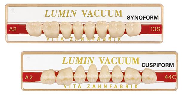 VITA LUMIN VACUUM Posterior Descrizione I denti in ceramica sono utilizzabili per tutte le indicazioni della protesi parziale e totale High Premium.