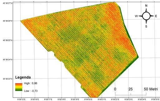 Rilievi multispettrali IR vicino e NDVI Acquisendo con differenti sensori è