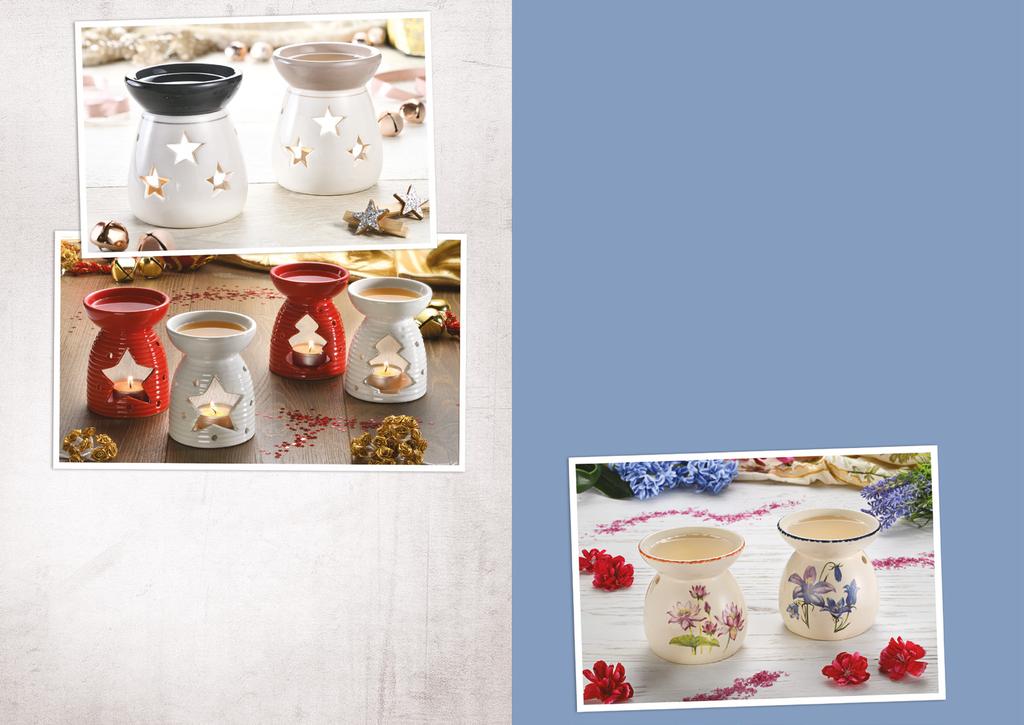 Brucia Essenze Victor Philippe propone diverse tipologie di brucia essenze in ceramica in differenti colorazioni per adattarsi allo stile di ogni casa.