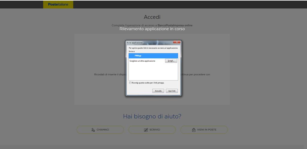 SCA BUSINESS STEP 3 ESEGUI APPLICAZIONE 1 Ad ogni accesso viene segnalato che è necessario avviare l applicazione.