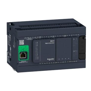 Scheda prodotto Caratteristiche TM241CE24R Controllore M241 24 I/O relè, Ethernet Complementare Numero I/O digitali 24 Numero di moduli I/O di espansione Limiti tensione alimentazione Frequenza di