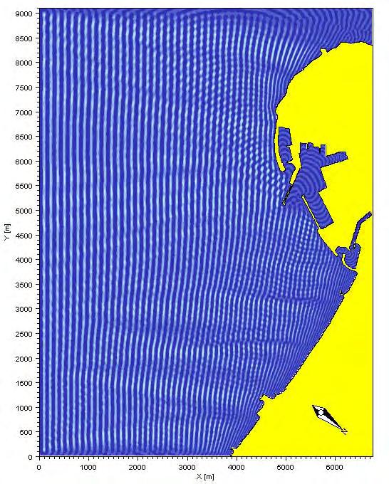 risultati per i due attacchi ondosi sono riportati nelle figure 8 e 9.