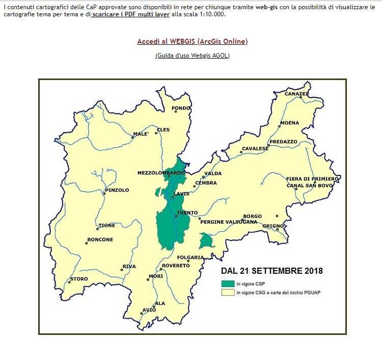 CONSULTAZIONE E ACCESSO AI DATI WebGIS AGOL (Arc Gis on Line) dello Stralcio approvato nel 2018