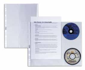 BUSTE PORTA CD/DVD ATLA CD 3 A FORATURA UNIVERSALE Buste porta CD-DVD con foratura universale rinforzata in PP liscio.
