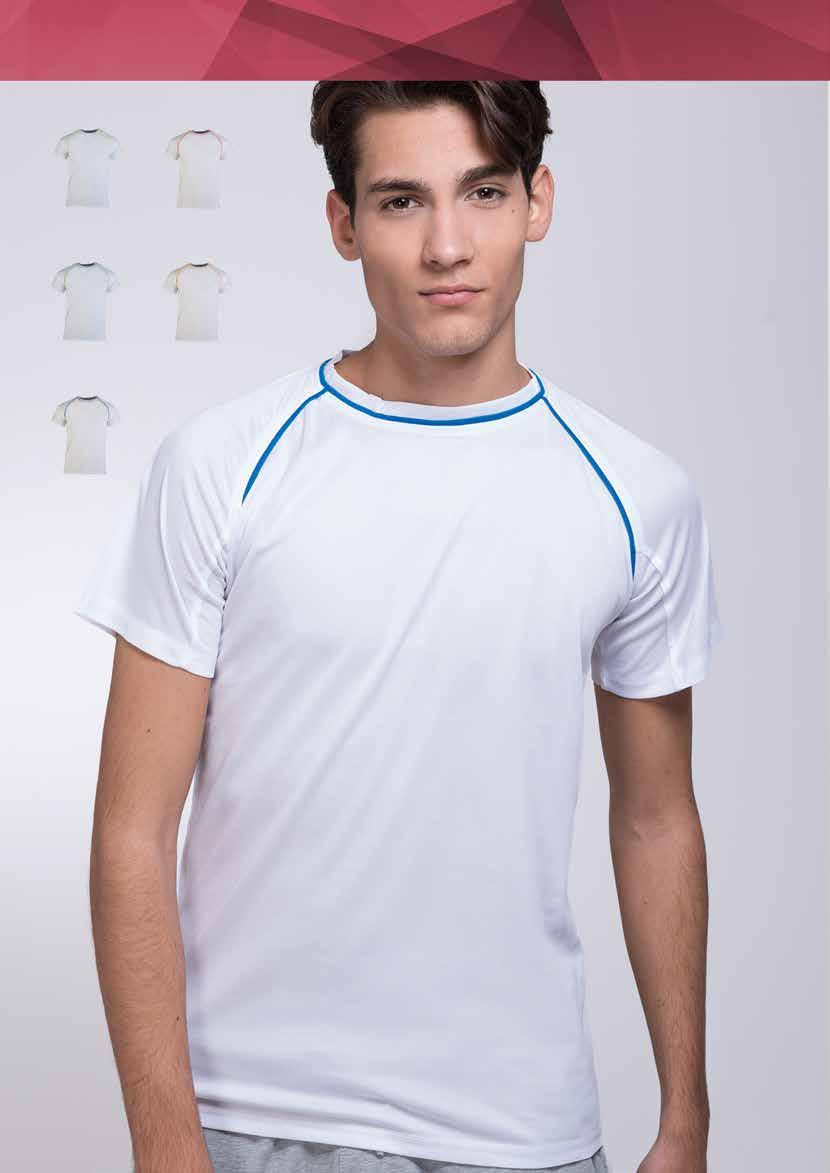 CA1405 TECNICA - t-shirt adulto tessuto mesh traspirante - trattamento cool plus - asciugatura rapida - girocollo a costina rinforzata - nastro di