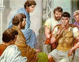 In un tentativo político di ingrazirsi i giudei, Festo offrì a Paolo un giudizio giudaico.