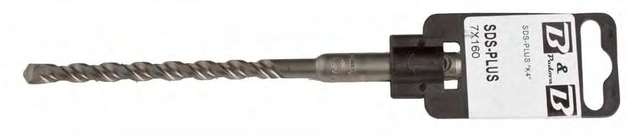 PERFORAZIONE Punte per trapani a martello SDS-PLUS altissima qualità Super professionale K4 Cod.