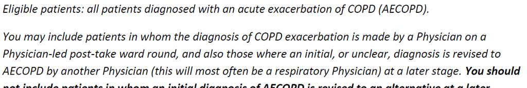 formulare diagnosi di BPCO