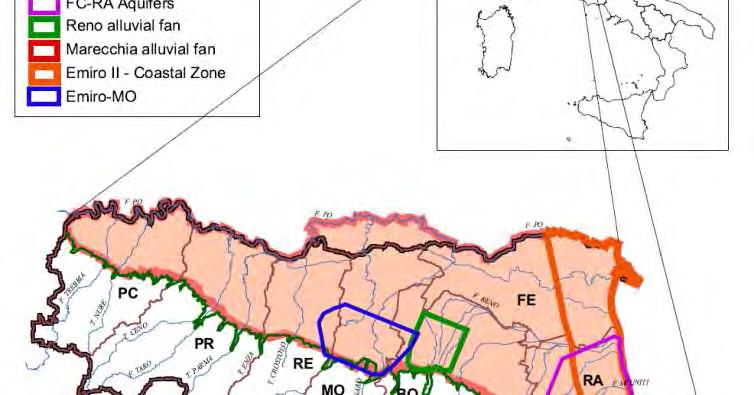 Il contesto della modellistica in Emilia-Romagna Modello di flusso Modello associato Prima implementazione Aggiornamenti Periodo calibrazione EMIRO-II- Regionale 2003 Nitrati 2007 2009