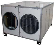 HR-T DP Unità di ventilazione con recupero di calore con ventilatori a trasmissione e scambiatore statico a flussi incrociati in alluminio Soluzione ideale per la ventilazione degli edifici del