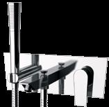 holder, water punch. Miscelatore vasca esterno. Exposed bath mixer.