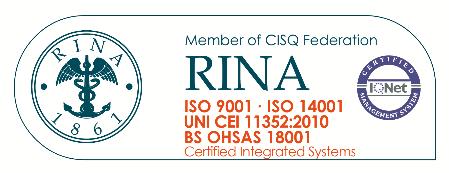 Certificazioni ISO 9001:2008, ISO 14001:2004, UNI CEI 11352:2010, BS OHSAS 18001:2007.