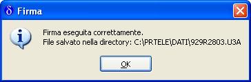 pulsante Firma e, se il software per la firma digitale è correttamente configurato, appare