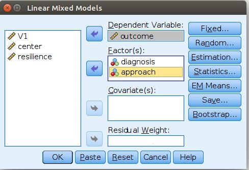 Modelli Misti in SPSS