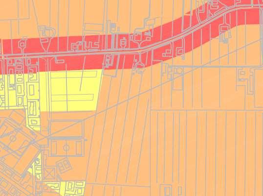 3.1 VARIANTE 1: DELOCALIZZAZIONE SU A DESTINAZIONE RESIDENZIALE Nella parte superiore di Figura 7, si riporta lo stralcio della tavola di Classificazione Acustica dello stato di fatto vigente, non è