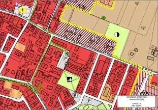 2.2 VARIANTE 2: TRASFORMAZIONE ZONA DA B1 RESIDENZIALE A D6 COMMERCIALE La variante riguarda la trasformazione di un area da ZONA OMOGENEA di tipo B1 a ZONA OMOGENEA DI TIPO D6 con una superficie