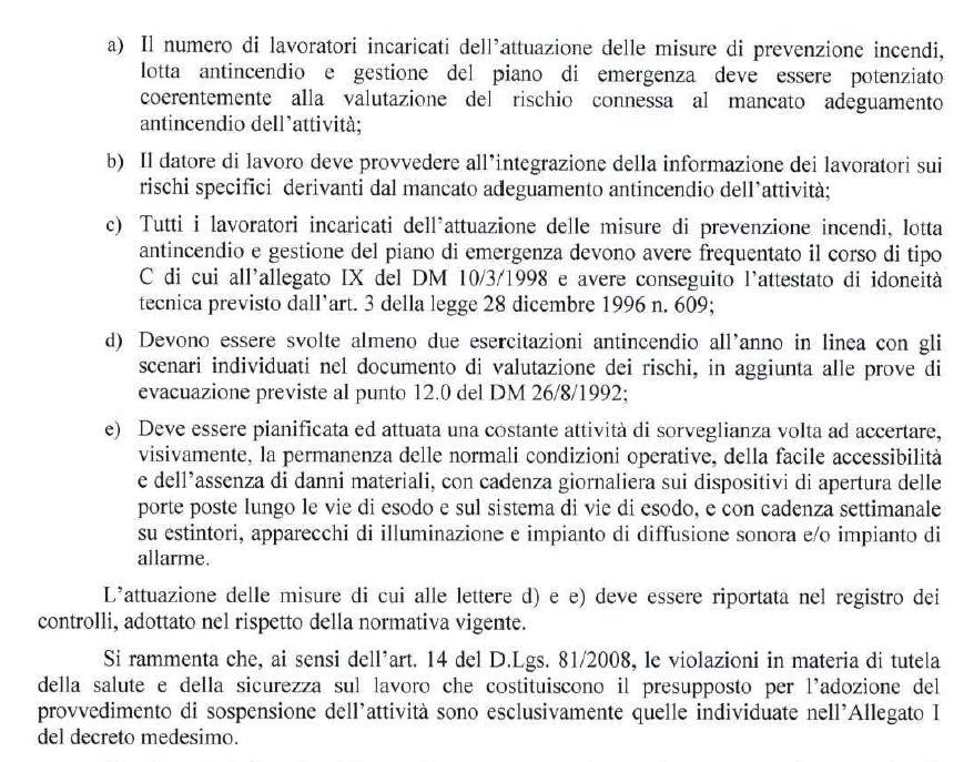 Appendice 1 MISURE MITIGATIVE DEL RISCHIO PREVISTE (Stralcio no