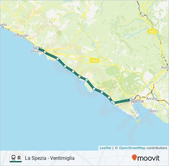 Direzione: Sestri Levante 13 fermate La Spezia Centrale 4 Via Paleocapa, La Spezia Riomaggiore 55 Via dell'amore, Riomaggiore Manarola Corniglia Orari di partenza verso Sestri Levante: lunedì