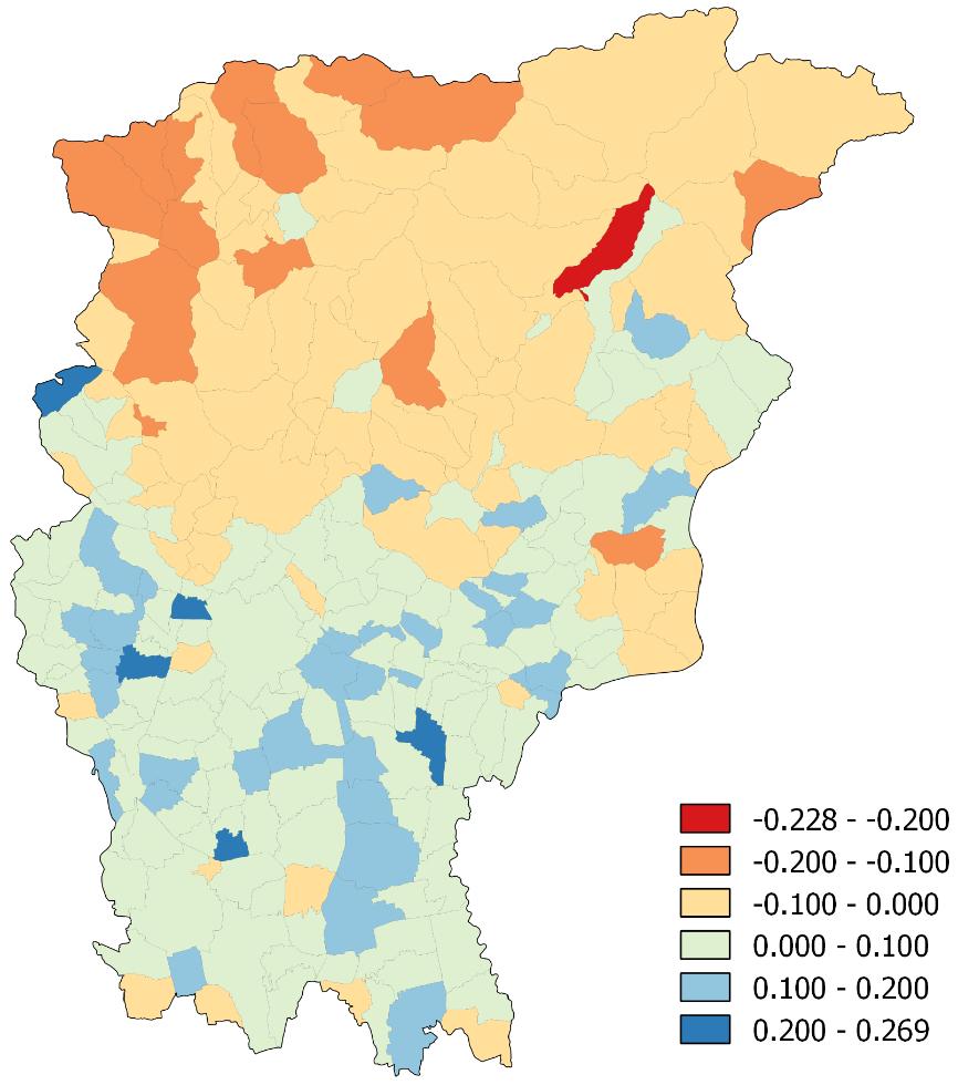 interne della provincia continua la lunga epoca del declino demografico.