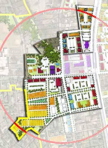 The Town Center North Area New Street Expansion of Police Department Bed and Breakfast Inn with Guest Cottages Site for Convenience Retail/Drug Store Infill Residential/ Mixed-Use