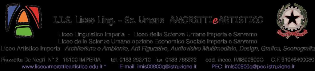 Prot. n. 5042/C14 Imperia, 02/09/2019 BANDO DI SELEZIONE PER MOBILITA RIVOLTO AI DOCENTI INTERNI Erasmus + Key Action1 Bando ERASMUS+ More and more international!