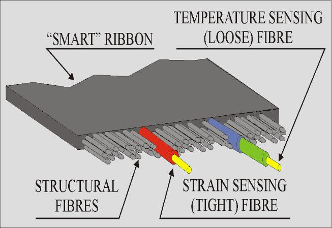 Metodi di controllo - Monitoraggio di interventi di rinforzo con FRP Sensori a fibra ottica tradizionali (Fiber Optic Sensor, FOS) Vantaggi nei confronti dei più diffusi sensori elettronici: Elevata