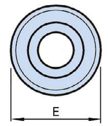 Tabella dimensionale adattatori Adaptors table dimensions CH E L V H CH E L V H CH E L V H CH E L H E01 20 22 15 15 33 E61 50 55 17 17 37 E121 40 44 16 22 41 R01 20 22 15 26 E02 24 26,4 15 15 33 E62